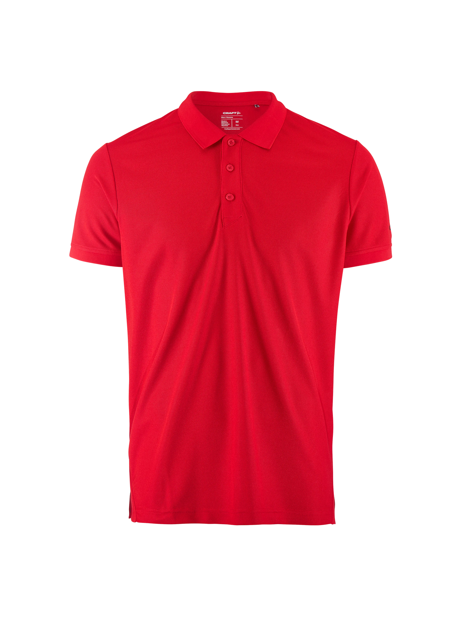 Polo de sport personnalisé en polyester recyclé - CRAFT Rouge vif